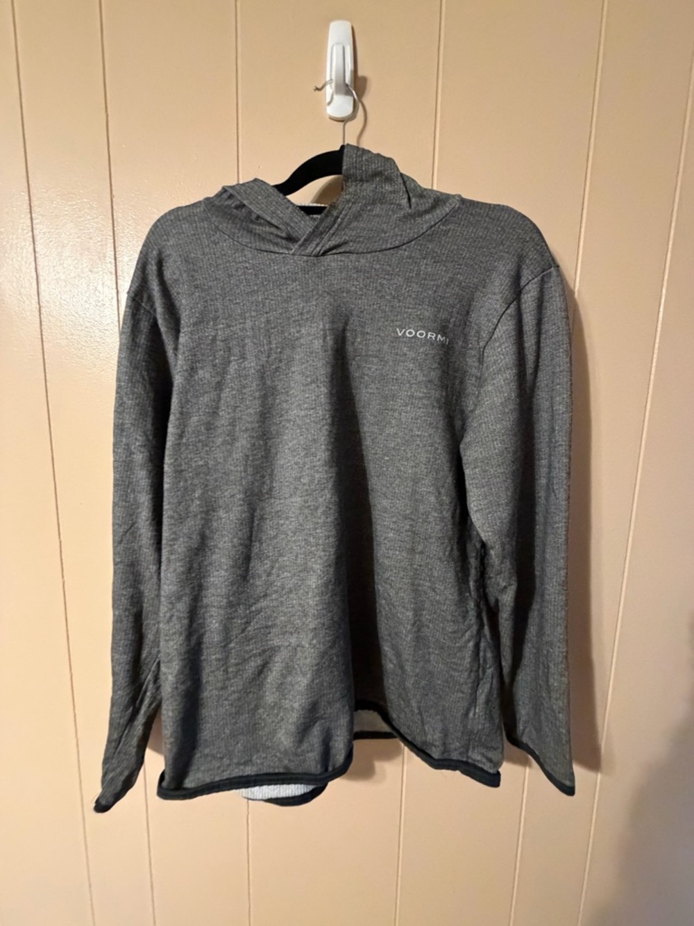 Voormi Men's Gray Lightweight Hooded Shirt